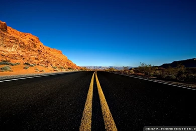 Desert Road Wallpapers Crazy Frankenstein