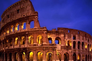 The Colosseum Brown Rome Wallpapers