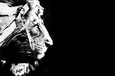 ON THE LION WALLPAPER (