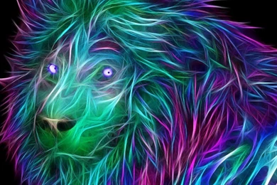 Download Wallpapers 3840x1200 Abstract, 3d, Art, Lion Dual Wide HD ...