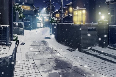 WINTER CITY WALLPAPER (