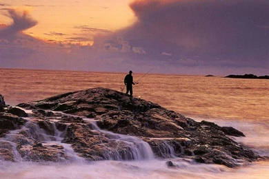 Desktop Wallpapers · Gallery · Nature · Evening Fishing