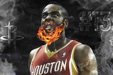 On Fire 4K James Harden Wallpapers
