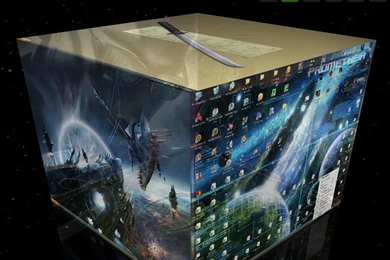 Cool 3D Effect Cube Desktop By GrimJaw JaggerJack On DeviantArt
