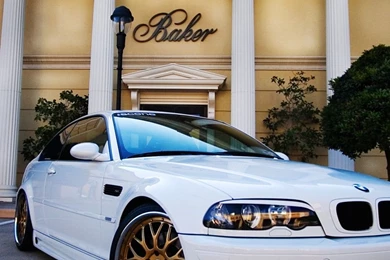 White BMW E46 M3 iPhone 6 Plus Wallpapers HD Wallpapers