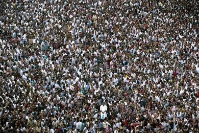 Kerala State, India, Trichur Pooram Crowd, 1996, Photo Of The Day ...