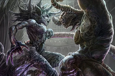 Battle Between Monsters Wallpaper Backgrounds