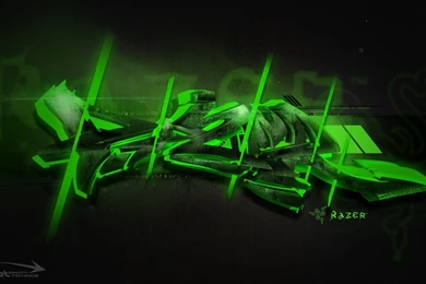 Graffiti 3D Green HD Wallpapers Wide