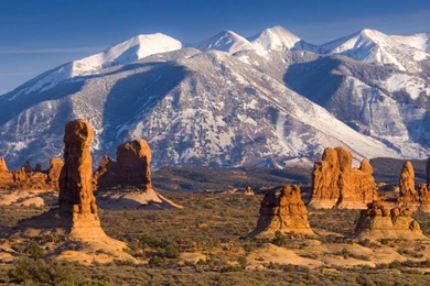 La Sal Mountains, Arches National Park, Utah Widescreen Wallpapers ...