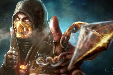 Download Wallpapers 1920x1080 Mortal Kombat X, Scorpion, Art ...