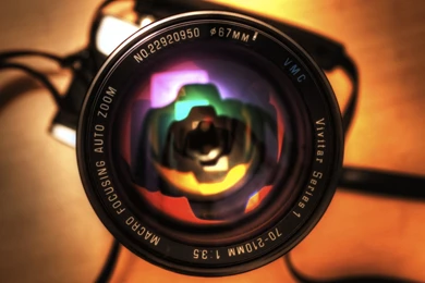 Video Camera Lens Wallpaper.