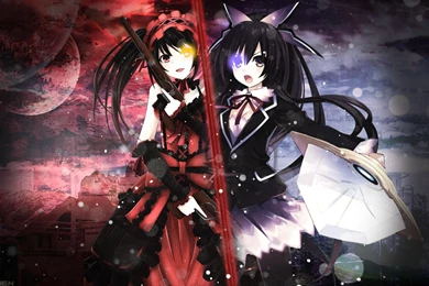 Date A Live Wallpapers Thoka And Kurumi By Ponydesign0 On DeviantArt