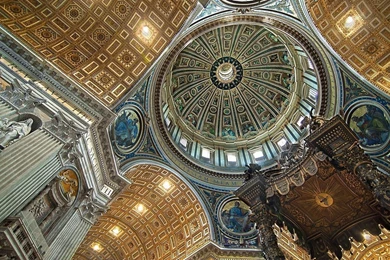 Architecture Interior St_ Peter's Basilica Vatican City Wallpapers ...