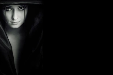 Girl Vampire Dark Black Backgrounds Shadow Mood Wallpapers ...