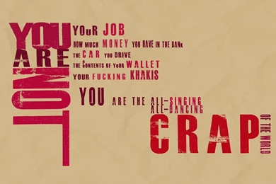 1920x1080 You Are Not Crap, Motto, Fight Club Wallpapers And ...