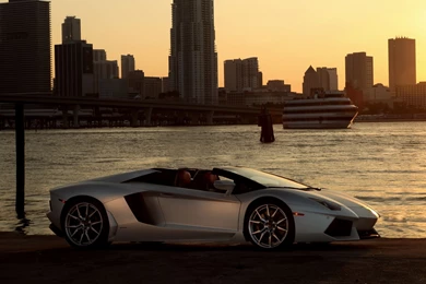 2014 Lamborghini Aventador Roadster Supercar Silver Cities ...