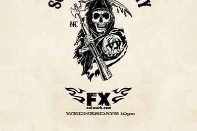 Download Sons Of Anarchy Logo Wallpapers For iPhone 4