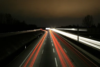 Night Lights On The Road Wallpapers World Wallpapers