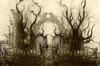 Scary Devil Gate Wallpaper Backgrounds