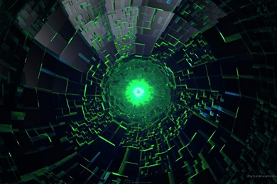 Green Light 3D 4K Wallpapers