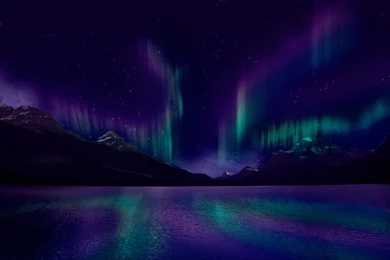 Windows Purple Aurora Hd Wallpapers