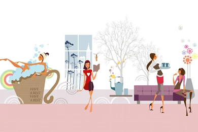 Fashion Illustration Women Wallpapers 16029 Fashion Women ...