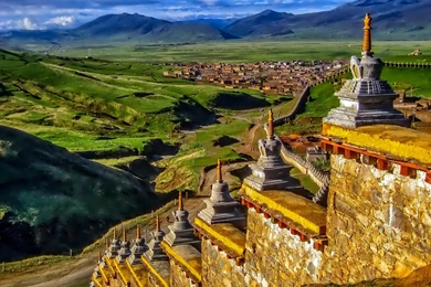 Great Wall Of China From Above Wallpaper.