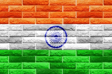 Flags Of Countries Three Colors As Flags Of India Symbol Brick ...