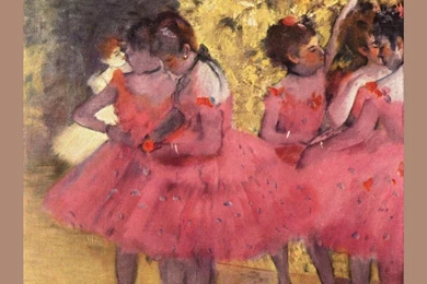 Dancers In Pink Between The Scenes , Degas Edgar Wallpapers