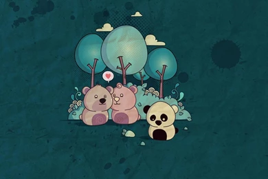 Download Wallpapers 3840x2160 Panda, Bear, Wood, Paper 4K Ultra HD ...