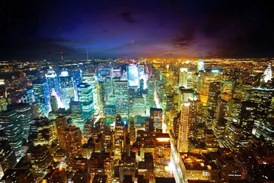Download Cosmic New York City Wide HD Wallpapers