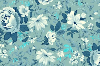 Blue Flowers Pattern Backgrounds Image Wallpapers