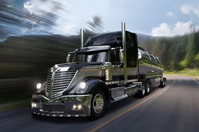 2009 International LoneStar Harley Davidson Special Semi Tractor ...