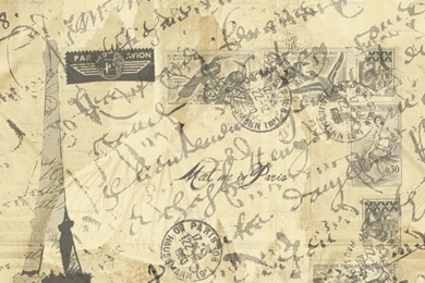 French Script Fabric, Wallpapers & Gift Wrap Spoonflower