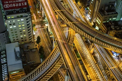 Intricate City Highways Wallpapers Digital Art Wallpapers