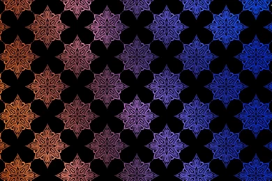 Orange And Blue Pattern Wallpapers Vector Wallpapers