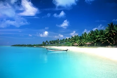 Beach Boat Wide Wallpapers DreamLoveWallpapers