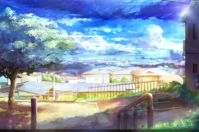 Anime City Scenery Wallpapers Widescreen 2 HD Wallpapers