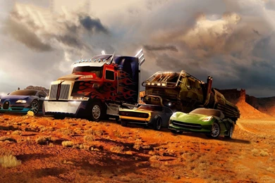 Full HD Wallpapers Transformers Desert Truck Sky Sports Car ...