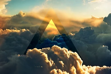 Hipster Triangle Post Modern Abstract Minimalist Art iPad 3,4 ...