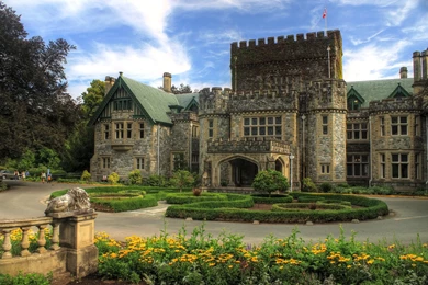 Wallpapers Castles Hatley Canada Cities Image