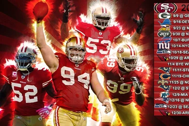 San Francisco 49er Wallpapers Schedule 2012