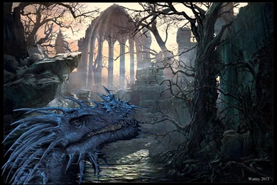 BLUE DRAGON WALLPAPER (