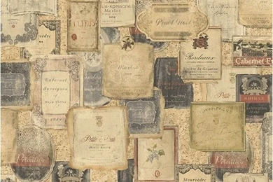 Ddo32105B Tuscan Novelty Wine Label Wallpapers Eclectic ...