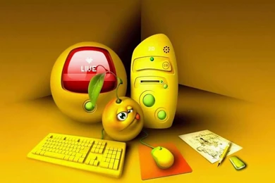 Desktop Wallpapers · Gallery · Humor · Creativity With Yellow Ideas ...
