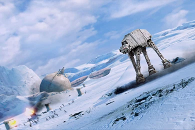 Star Wars Episode V: The Empire Strikes AT AT On Hoth HD Wallpapers ...