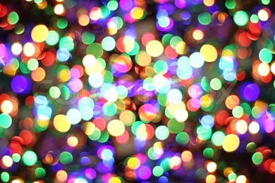 Abstract Xmas Backgrounds From Color Christmas Lights
