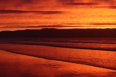 Red Sunset Beach iPhone 5s Wallpapers Download