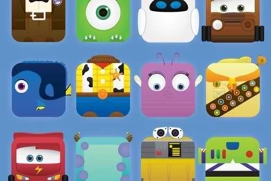 Disney PIXAR Characters iPhone Wallpapers
