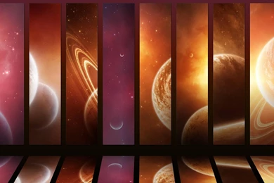 Space Planets Mosaic Wallpapers (